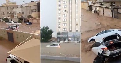 Rrugët shndërrohen në lumenj, uji ‘merr makinat me vete’ gjatë përmbytjeve në Arabinë Saudite (Video)