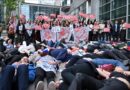 Aktivistët protestojnë para Parlamentit Evropian kundër gjenocidit të Izraelit në Gaza