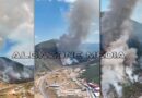 Rruga rajonale Shkup-Tetovë e mbyllur në të dy drejtimet! Zjarr në afërsi të Zhelinës (Video)