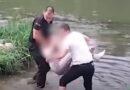 Policia shpëton gruan që u hodh në lumin Vardar në Shkup, ajo u dërgua me urgjencë në Spitalin Klinik (Video)
