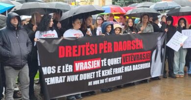 Protestë në Gjakovë – “Drejtësi për Daorsën”! Kërkohet hetim i plotë për studenten që humbi jetën në Tetovë