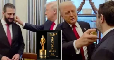 Trump spërkat me parfum dhe vë në siklet homologun sirian Ahmed al-Sharaa: Sa gra ke?