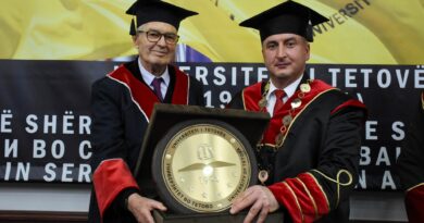 Universiteti i Tetovës e shënoi 31-vjetorin e themelimit – Prof. Dr. Rexhep Meidani u vlerësua me titullin Doctor Honoris Causa