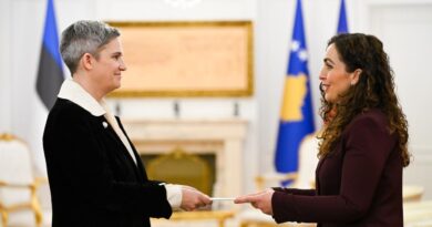 Presidentja Osmani pranoi letrat kredenciale të ambasadores së re të Estonisë në Kosovë, Karin Anna Maandi