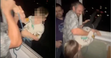 Pamje të rënda, babai i pirë var me litar djalin e tij nga kati i shtatë i pallatit për të argëtuar miqtë (Video)