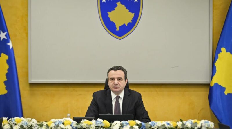 Adresimi i kryeministrit Kurti në mbledhjen solemne të Qeverisë së Republikës së Kosovës për 18-vjetorin e Pavarësisë