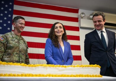Presidentja Osmani mori pjesë në ceremoninë e ndërrimit të komandës në Kampin Bondsteel
