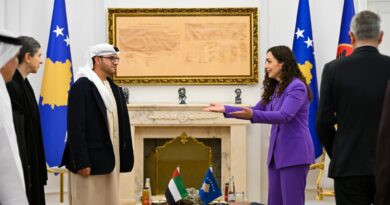 Osmani mirëpret delegacionin nga Emiratet për mbështetje në shëndetësi