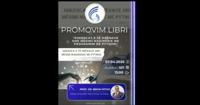 Në Universitetin “Nënë Tereza” në Shkup promovohet libri i ri shkencor i autorit Prof. Dr. Bekim Fetaji