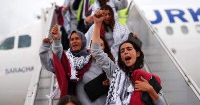 Aktivistët e ndaluar të Flotiljes Globale Sumud mbërrijnë në Stamboll