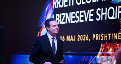 Kryeministri në detyrë Kurti mori pjesë në darkën solemne të organizuar nga Rrjeti Global i Bizneseve Shqiptare