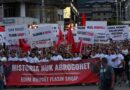 Protesta kundër vendimit për ndryshimin e emrave të rrugëve në Tetovë