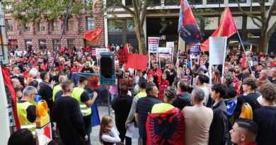 ‘‘Jo në emrin tim’’ – Protesta kundër dënimit të ish-krerëve të UÇK’së në Gjermani, Francë dhe Suedi