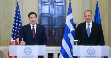 Rubio në Athinë paralajmëron Iranin se nuk do të ketë kurrë armë bërthamore