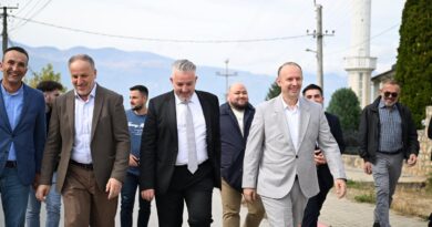 Afrim Gashi në mbështetje të kandidatit të VLEN-it për kryetar të Bërvenicës, Jakup Huseini